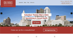 Desktop Screenshot of columbusmensclinic.com